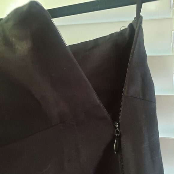 SILKLAND A-Line Linen Floral Midi Skirt - Picture 2 of 8